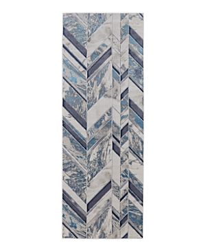 Shop Feizy Indio Ind39h1f Runner Area Rug, 2'10 X 7'10 In Ivory/blue