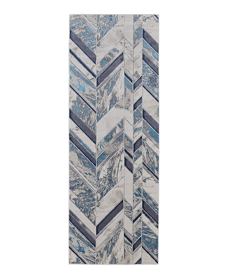 Photos - Chandelier / Lamp Feizy Indio IND39H1F Runner Area Rug, 2'10 x 7'10 IND39H1FNVYBGEI71