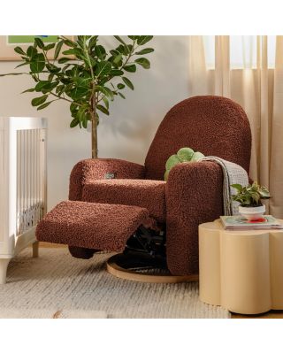 Nami Electronic Recliner and Swivel Glider Recliner in Teddy Loop with USB Port