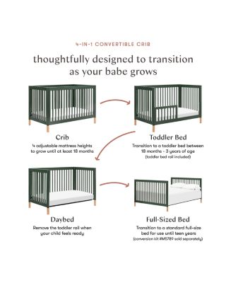 Gelato 4-in-1 Convertible Crib & Toddler Bed Conversion Kit