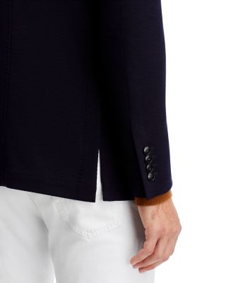 Textured Jersey Knit Casual Sport Coat
