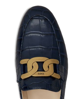 Women's Kate Croc Embossed Loafers