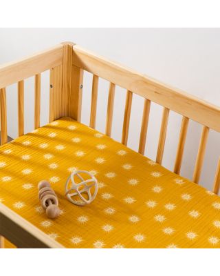All Stages Midi Crib Sheet in GOTS Certified Organic Muslin Cotton