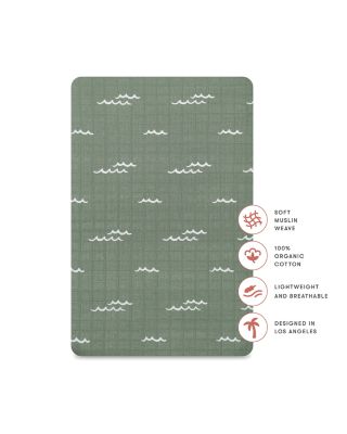 All Stages Bassinet Sheet in GOTS Certified Organic Muslin Cotton