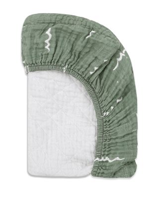 Quilted Changing Pad Cover in GOTS Certified Organic Muslin Cotton