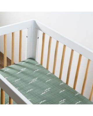 Mini Crib Sheet in GOTS Certified Organic Muslin Cotton
