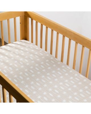 Crib Sheet in GOTS Certified Organic Muslin Cotton