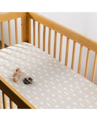 Crib Sheet in GOTS Certified Organic Muslin Cotton