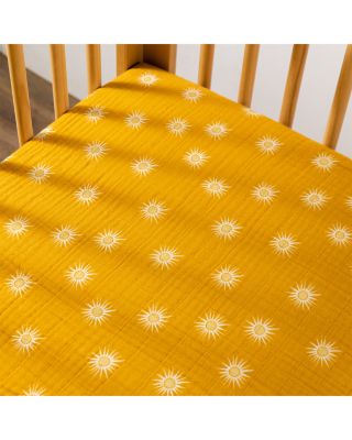 Crib Sheet in GOTS Certified Organic Muslin Cotton
