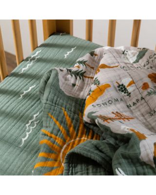 Crib Sheet in GOTS Certified Organic Muslin Cotton