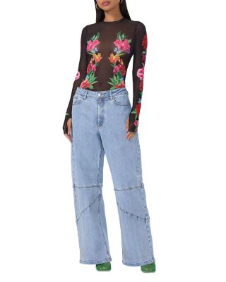 Kaylee Printed Mesh Top