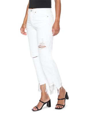 Nash Vegas 90 High Rise Cropped Wide Leg Jeans in Maui