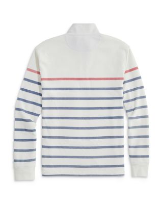 Breton Striped Quarter Zip Sweater