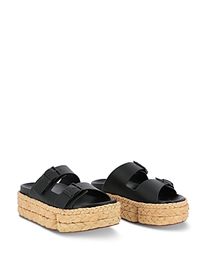 Clergerie Women's Qiana 2 Espadrille Platform Sandals In Black