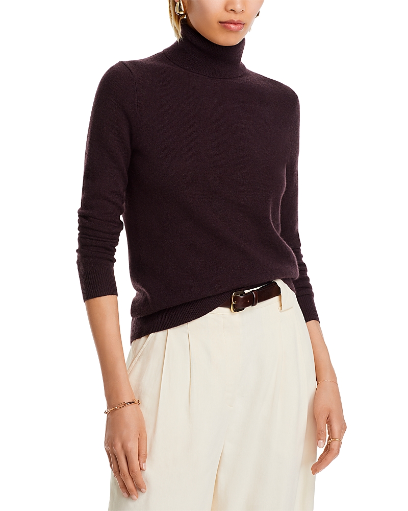 C By Bloomingdale's Cashmere Turtleneck Sweater - Exclusive In Dark Brown