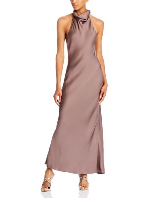 Anine Bing - Eliana Silk Cowl Neck Dress