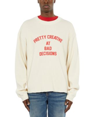 The Kooples - Wide Cut Text Graphic Sweatshirt
