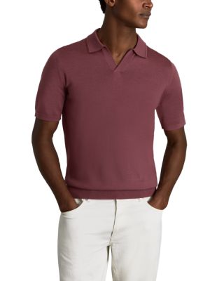 REISS - Duchie Regular Fit Open Collar Wool Polo Shirt