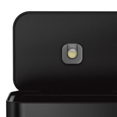 45 Liter Rectangular Liner Rim Kitchen Trash Can with Liner Pocket