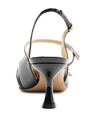 Women's Tita Pointed Toe Mid Heel Slingback Pumps