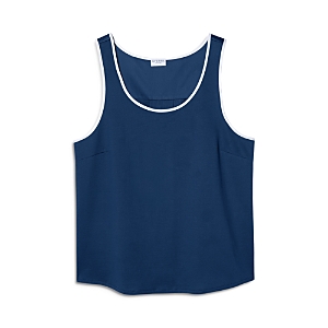Sferra Caricia Swing Tank Top In Navy/white