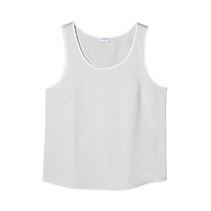 Sferra Caricia Swing Tank Top In Tin/white