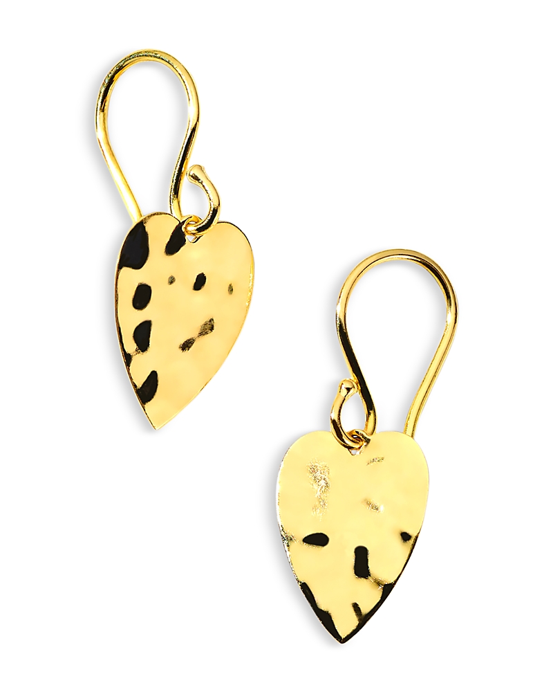 Ippolita Classico Crinkle Mini Heart Drop Earrings In Gold