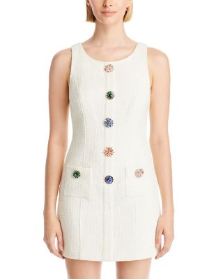 Cinq à Sept Randi Embellished Button Dress | Bloomingdale's Women