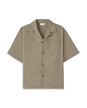 Solid Relaxed Fit Camp Shirt