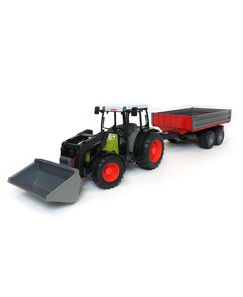 Bruder 1/16 Claas Nectis Tractor With Frontloader And Trailer 2-7 - Ages 5-7