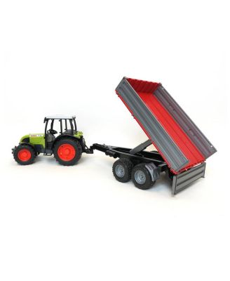  1/16 Claas Nectis tractor with Frontloader and Trailer 2-7 - Ages 5-7