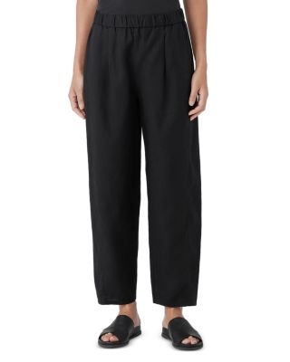 Eileen Fisher - Linen Pleated Ankle Lantern Pants
