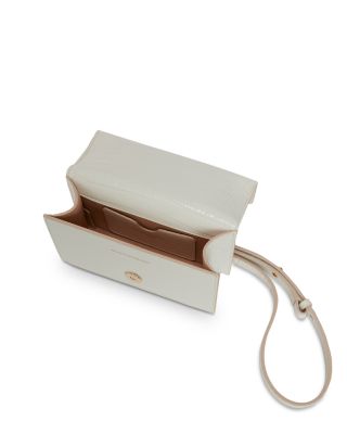 Mini Jewelled Croc Embossed Leather Shoulder Bag