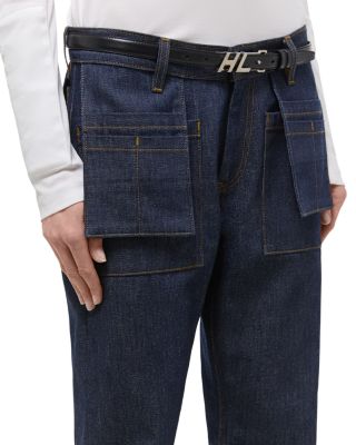 Brooklyn Straight Leg Utility Jeans in Raw Indigo