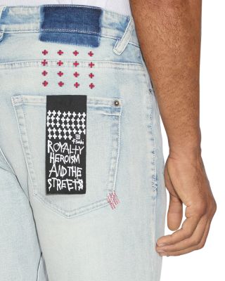 Van Winkle Blue Ice Skinny Jeans in Denim Blue