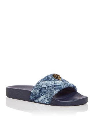 【 】カートジェイガー Meena Eagle Sandal MEENA EAGLE Blue Denim Slip On Sandal by KURT GEIGER LONDON