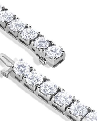 Certified Lab Grown Diamond Tennis Bracelet in 18K White Gold, 20 tcw