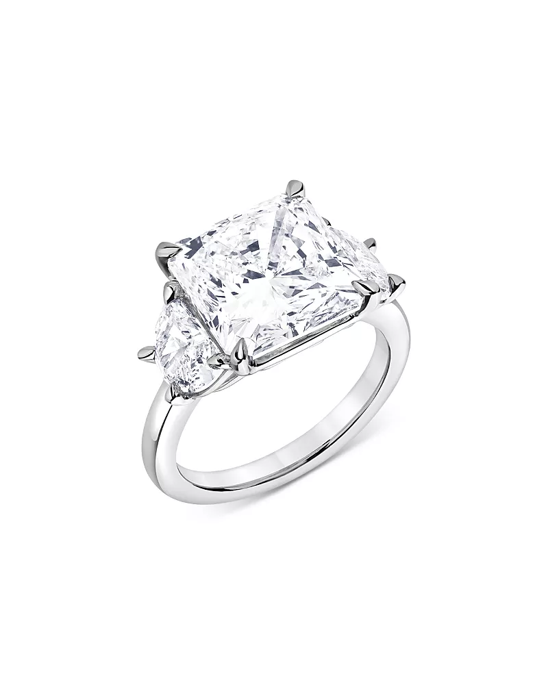 Bloomingdale's Fine Collection Certified Lab Grown Square Radiant Diamond Engagement Ring in 18K White Gold, 8.45 tcw