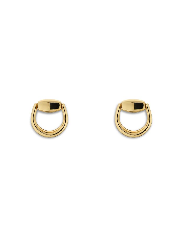 Gucci 18K Yellow Gold Horsebit Stud Earrings Bloomingdale's
