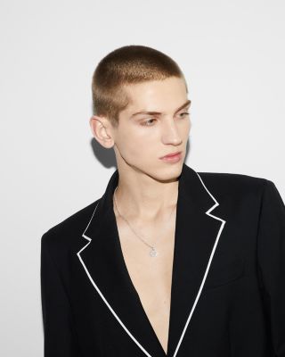 Sterling Silver Interlocking G Pendant Necklace, 17"