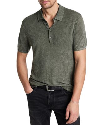 John Varvatos - Chatham Crinkle Textured Regular Fit Polo Shirt