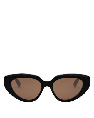 Bold 3 Dots Cat Eye Sunglasses, 53mm