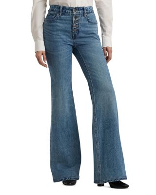 Ralph Lauren - High Rise Flare Jean in Dusk Indigo