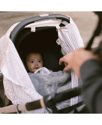 Unisex Cotton Muslin Car Seat Canopy - Baby