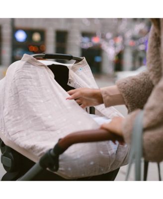 Unisex Cotton Muslin Car Seat Canopy - Baby