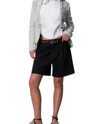 Irina Mid Rise Ponte Tailored Shorts  