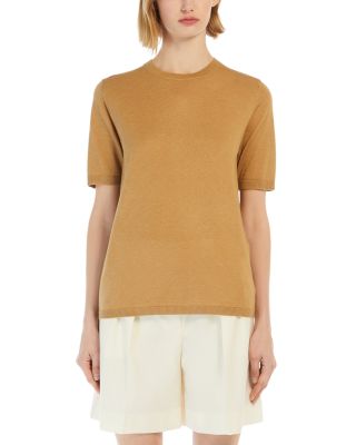 Max Mara Warren Fit Silk and Cashmere Top