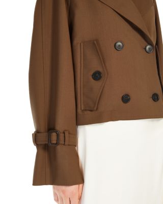 Weekend Max Mara Opossum Short Rain Coat | Bloomingdale's