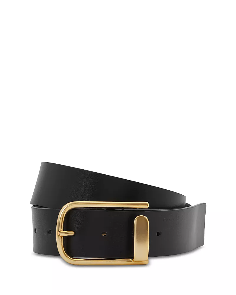 Reiss Women's Iyla Half Keeper Buckle Leather Belt
