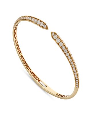 Alberto Milani 18K Yellow Gold Via Fiori Chiari Diamond Kiss Cuff Bracelet - Exclusive, Italy Campaign